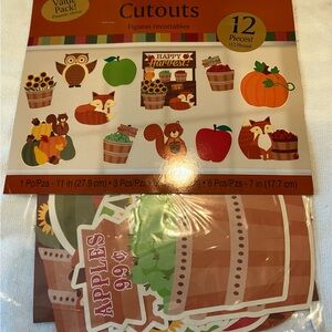12 Piece Autumn Themed Cutouts
